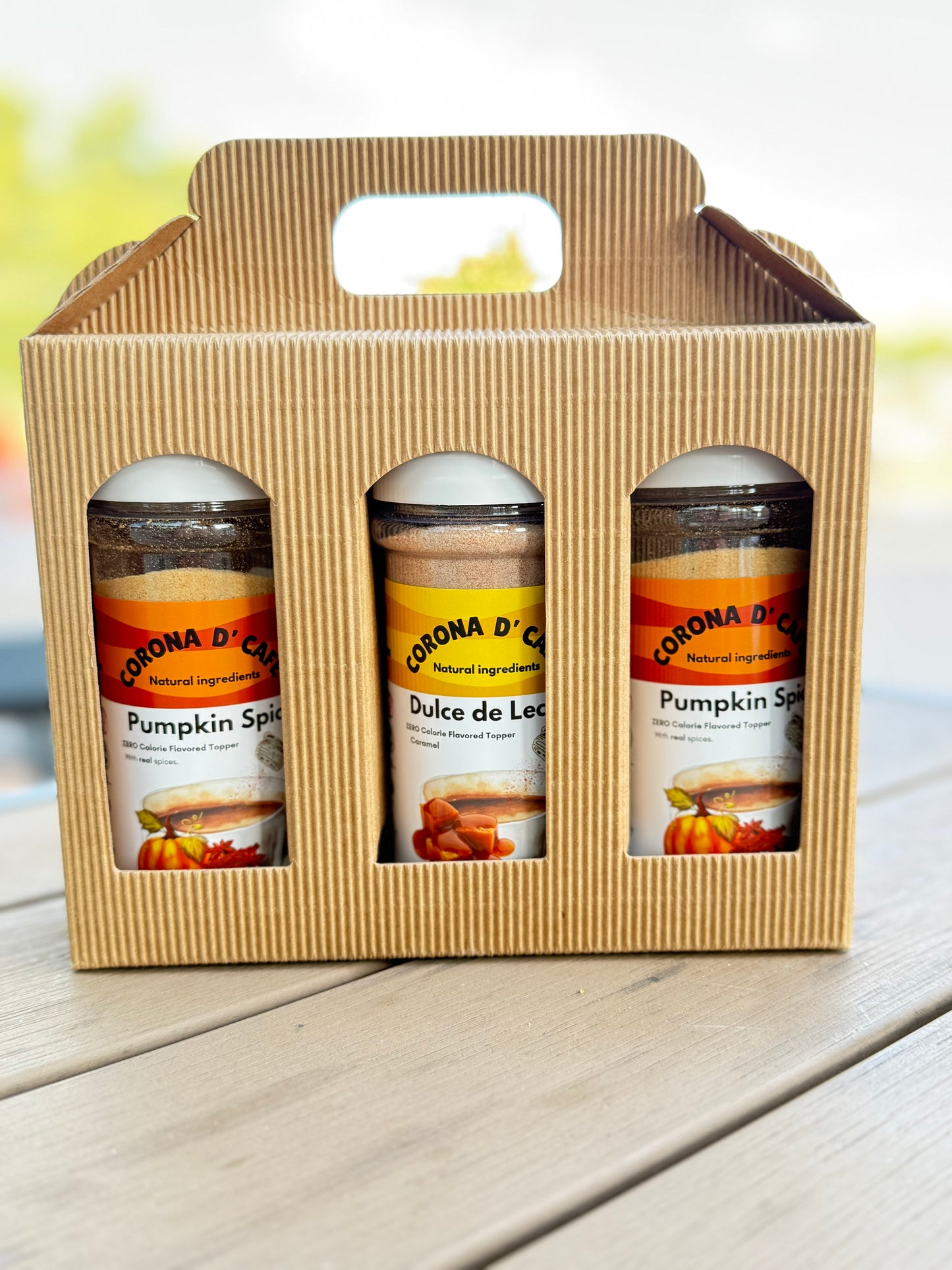 Corona D'Cafe Gift Box 3 Pack - Pumpkin Spice & Dulce De Leche