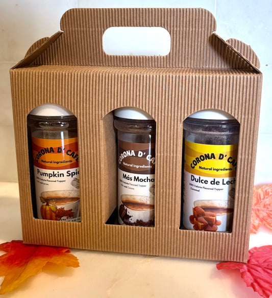Corona D'Cafe Gift Box 3 Pack - Autumn Mix Case